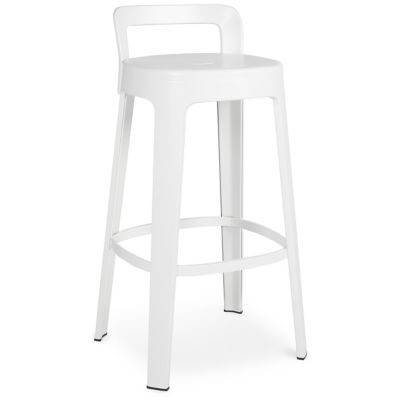 RSB1910974 RS Barcelona Ombra Stool with Backrest - Color: Wh sku RSB1910974