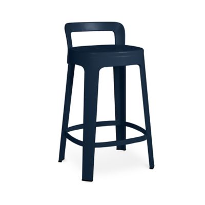 RSB2177511 RS Barcelona Ombra Stool with Backrest - Color: Bl sku RSB2177511