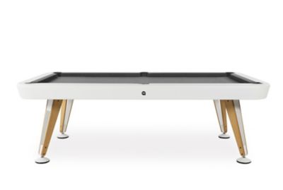 RS Barcelona Diagonal Covered Outdoor Pool Table - Color: White - Size: Med