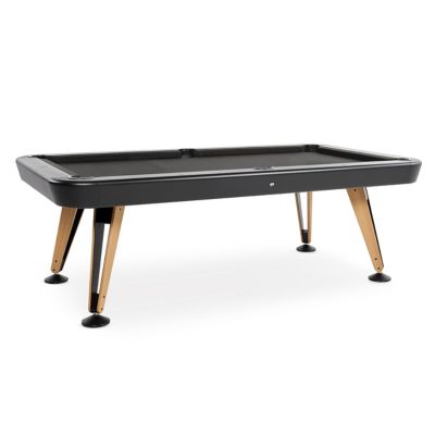 RS Barcelona Diagonal Covered Outdoor Pool Table - Color: Black - Size: Med