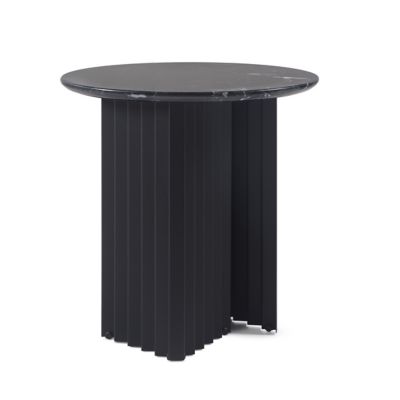 RS Barcelona Plec Outdoor Side Table - Color: Black - PLERND50MBL-2N