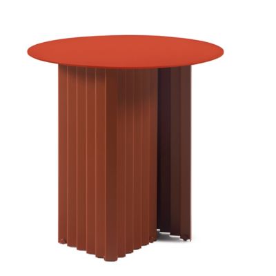 RS Barcelona Plec Outdoor Side Table - Color: Red - PLERND50STL-6N