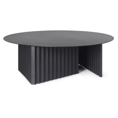 RS Barcelona Plec Outdoor Coffee Table - Color: Black - PLERND90STL-2N