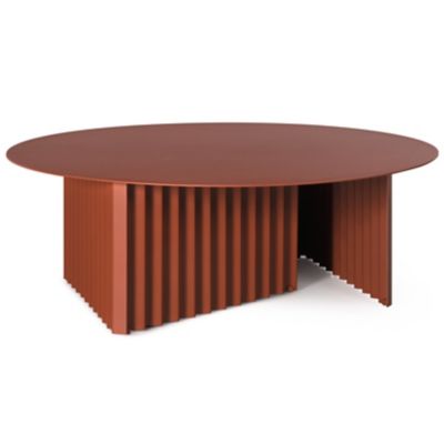 RS Barcelona Plec Outdoor Coffee Table - Color: Red - PLERND90STL-6N