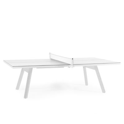 RS Barcelona You and Me Outdoor Monochrome Ping Pong Table - Color: White -