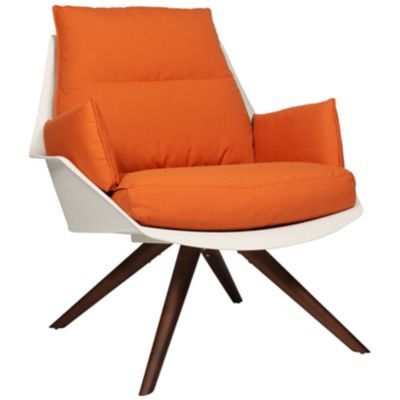 Resol Anou Wood Legs Armchair - Color: Orange - 70136//1X/