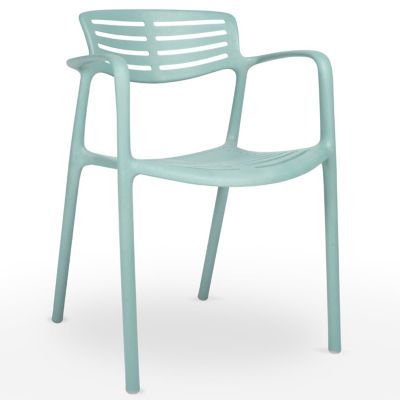 Resol Toledo Aire Eco Recycled Arm Chair - Set of 4 - Color: Blue - 05499//