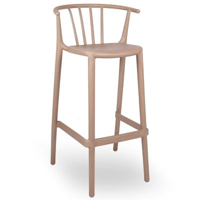 Resol Woody Eco Recycled Bar Stool - Set of 4 - Color: Brown - 05887//4X/