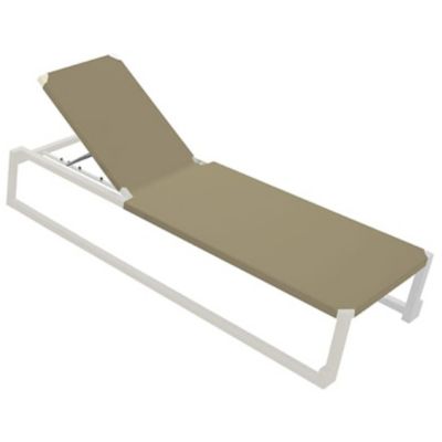 Resol Milano Sunlounger Structure Textilene - Set of 2 - Color: Brown - 017