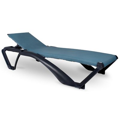 Resol Marina Club Outdoor Sunlounger - Set of 2 - Color: Blue - 05580//2X/