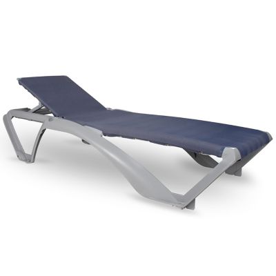 Resol Marina Club Outdoor Sunlounger - Set of 2 - Color: Blue - 03979//2X/