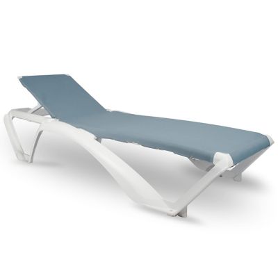 Resol Marina Club Outdoor Sunlounger - Set of 2 - Color: Blue - 05576//2X/