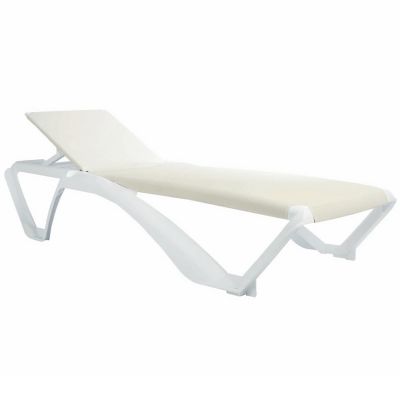 Resol Marina Club Outdoor Sunlounger - Set of 2 - Color: Beige - 03975//2X/