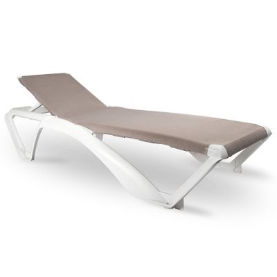 Resol Marina Club Outdoor Sunlounger - Set of 2 - Color: Cream - 05577//2X/