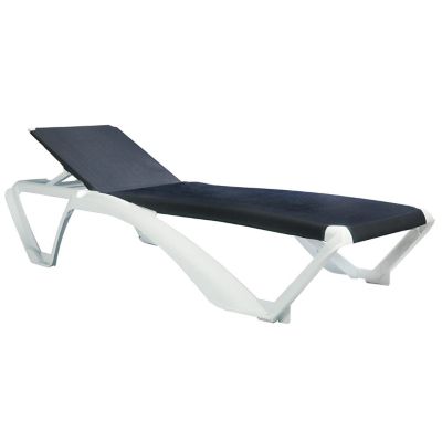 Resol Marina Club Outdoor Sunlounger - Set of 2 - Color: Blue - 03976//2X/