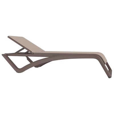 Resol Sky Club Outdoor Sunlounger - Set of 2 - Color: Brown - 03923//2X/