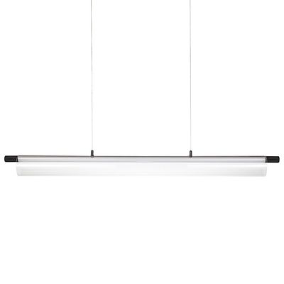 Russell Lighting Allure LED Linear Chandelier with Ribbed Glass - Color: Bl