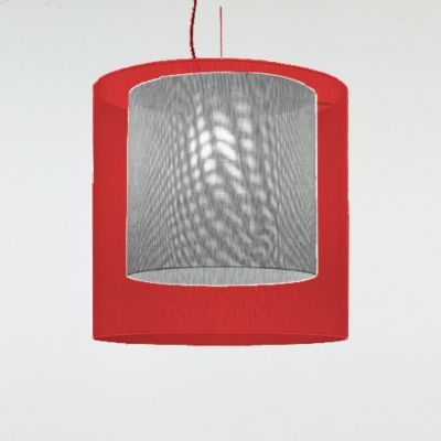 Santa & Cole Moare XL Double Shade Pendant Light - Color: Grey - MOAPB07UL