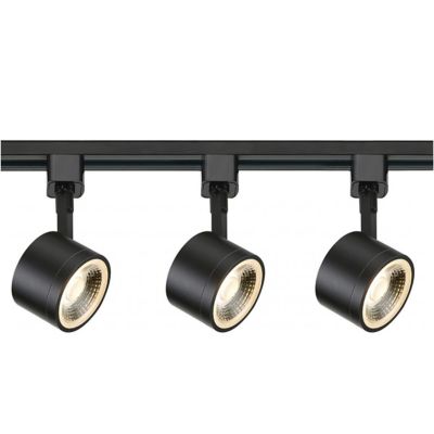 Satco Lighting LED Track Lighting Kit - 12 Watt - Color: Black - Size: 3 li