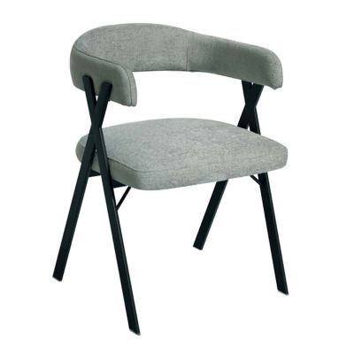 Alder & Ore Zale Chenille Dining Chair - Color: Grey