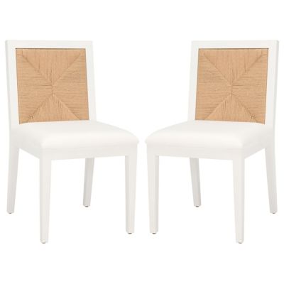 Alder & Ore Mishal Dining Chair, Set of 2 - Color: White