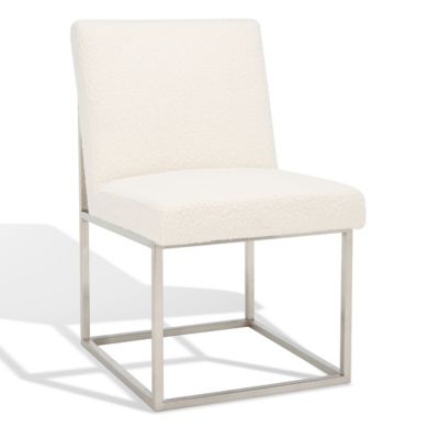 SAV2443396 Alder & Ore Ewa Boucle Dining Chair - Color: White sku SAV2443396