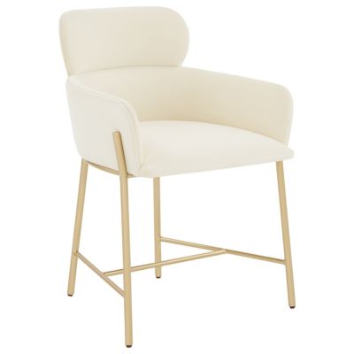 SAV2443441 Alder & Ore Heloise Velvet Dining Chair - Color: W sku SAV2443441