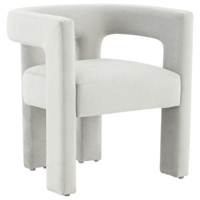 Alder & Ore Evalyn Velvet Dining Chair - Color: Grey