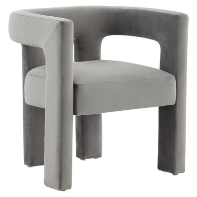 SAV2443871 Alder & Ore Evalyn Velvet Dining Chair - Color: Gr sku SAV2443871