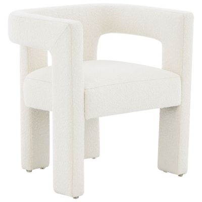 SAV2443876 Alder & Ore Evalyn Boucle Dining Chair - Color: Wh sku SAV2443876