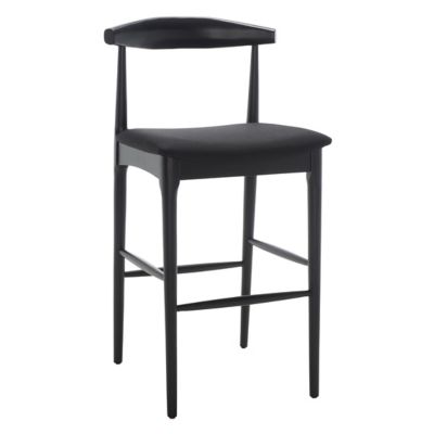 Alder & Ore Eduarda Retro Bar Stool - Color: Black