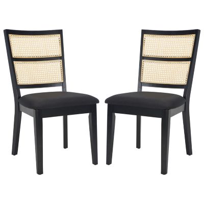Alder & Ore Alzira Dining Chair, Set of 2 - Color: Black