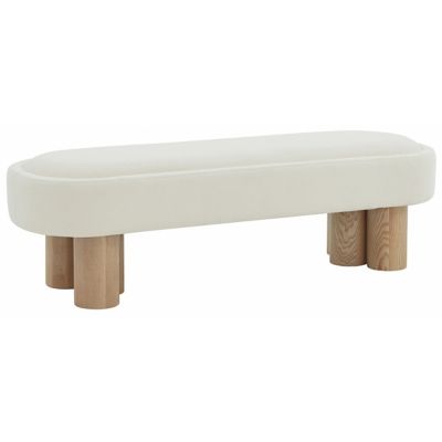 Alder & Ore Mercelo Bench - Color: Cream