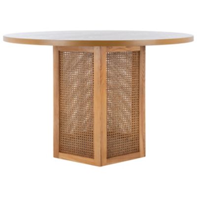 Alder & Ore Placida Cane Dining Table in Brown