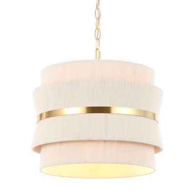 Alder & Ore Naima Pendant Light - Color: White - Size: 3 light