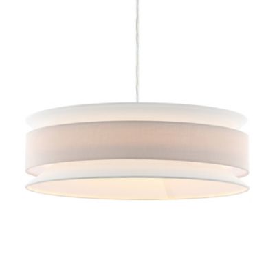 Alder & Ore Bronson Drum Pendant Light - Color: Cream - Size: 1 light