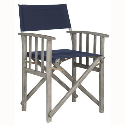 Alder & Ore Acevedo Outdoor Director Arm Chair, Set of 2 - Color: Blue