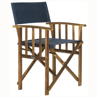 Alder & Ore Acevedo Outdoor Director Arm Chair, Set of 2 - Color: Blue