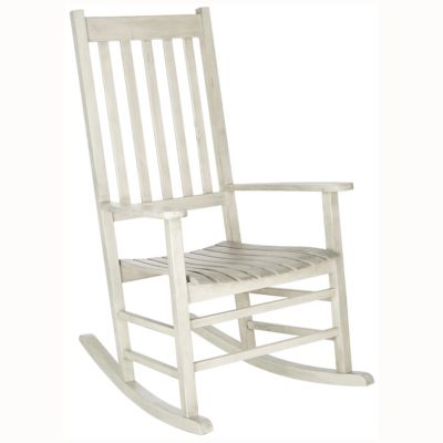 Alder & Ore Agnon Outdoor Rocking Chair - Color: White