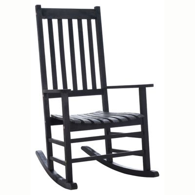 Alder & Ore Agnon Outdoor Rocking Chair - Color: Black