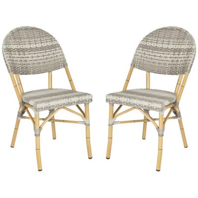 Alder & Ore Arroyo Indoor/Outdoor Side Chair, Set of 2 - Color: Grey