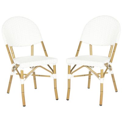 Alder & Ore Arroyo Indoor/Outdoor Side Chair, Set of 2 - Color: White