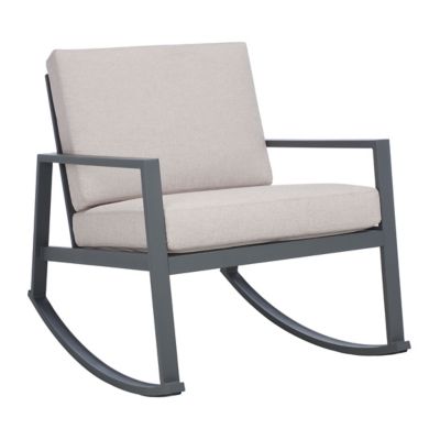Alder & Ore Brosnan Outdoor Rocking Chair - Color: Grey