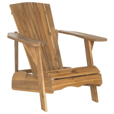 Alder & Ore Mirando Wine Glass Holder Adirondack Chair - Color: Brown