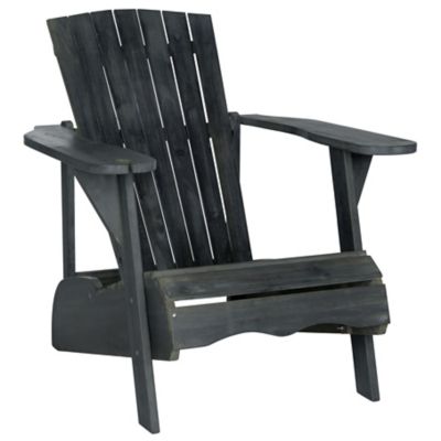 Alder & Ore Mirando Wine Glass Holder Adirondack Chair in Brown
