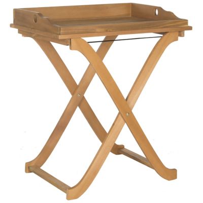 Alder & Ore Carnelian Outdoor Tray Table - Color: Brown