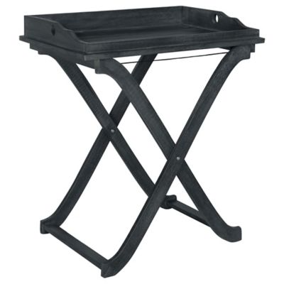 Alder & Ore Carnelian Outdoor Tray Table - Color: Grey