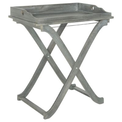 Alder & Ore Carnelian Outdoor Tray Table - Color: Grey