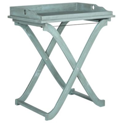 Alder & Ore Carnelian Outdoor Tray Table - Color: Blue