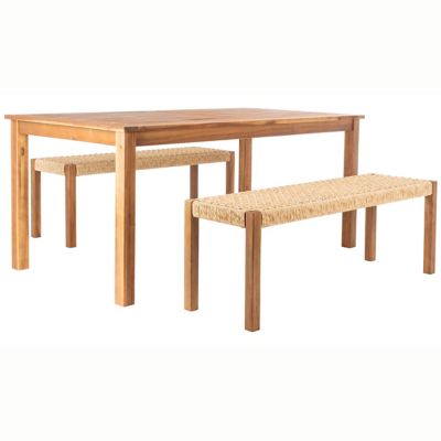 Alder & Ore Ankeny Outdoor Dining Set in Brown